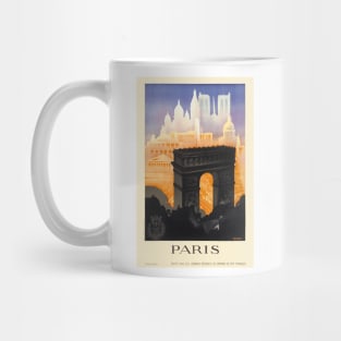 Paris Vintage Travel Poster 1935 Mug